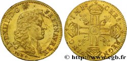 LOUIS XIV LE GRAND OU LE ROI SOLEIL Louis d or aux huit L, portrait à la tête nue 1669 Paris