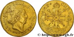 LOUIS XIV LE GRAND OU LE ROI SOLEIL Double louis d or aux huit L et aux insignes 1701 La Rochelle