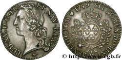 LOUIS XV DIT LE BIEN AIMÉ Écu aux branches d’olivier, tête ceinte d’un bandeau 1749 Amiens