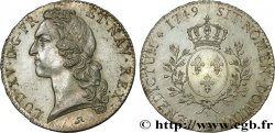 LOUIS XV DIT LE BIEN AIMÉ Écu aux branches d’olivier, tête ceinte d’un bandeau 1749 Rouen