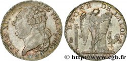 LOUIS XVI Demi-écu dit  au génie , type FRANÇOIS 1792 Paris AU