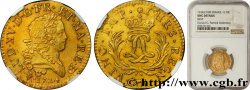 LOUIS XV DIT LE BIEN AIMÉ Louis d or aux deux L entrelacées et aux palmes longues 1724 Pau