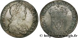 LOUIS XIV LE GRAND OU LE ROI SOLEIL Écu, portrait à la mèche longue 1652 Bayonne TTB