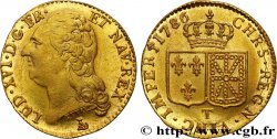 LOUIS XVI Louis d or aux écus accolés 1786 Nantes