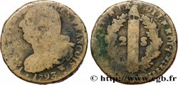 LA CONVENTION 2 sols dit au faisceau , type FRANÇOIS 1793 Arras