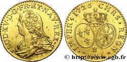 LOUIS XV DIT LE BIEN AIMÉ Louis d or aux écus ovales, buste habillé 1726 Rouen