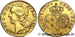 LOUIS XV DIT LE BIEN AIMÉ Double louis d’or aux écus ovales, tête ceinte d’un bandeau 1767 Orléans