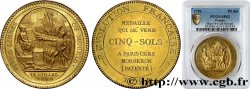 REVOLUTION COINAGE Monneron de 5 sols au serment (An IV), 4e type 1792 Birmingham, Soho MS62