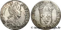 LOUIS XIV THE SUN KING Demi-écu à la mèche longue 1652 La Rochelle
