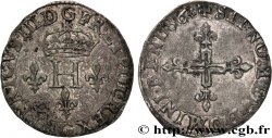 HENRI III Double sol parisis, 2e type 1586 Poitiers