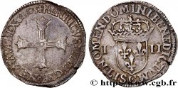 HENRI IV LE GRAND Quart d écu, croix bâtonnée et couronnée de face 1605 Saint-Lô