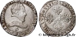 HENRI III Franc au col plat 1583 Saint-Lô