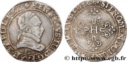 HENRY III Demi-franc au col plat 1587 Saint-Lô