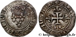 BURGONDY - COINAGE AT THE NAME OF CHARLES VI THE MAD OR THE WELL-BELOVED Gros dit florette n.d. Châlons-en-Champagne