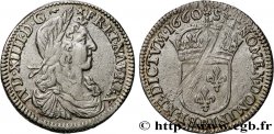 LOUIS XIV LE GRAND OU LE ROI SOLEIL Douzième d écu au buste juvénile 1660 Rouen