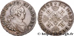 LOUIS XV DIT LE BIEN AIMÉ Écu à la croix fleurdelisée couronnée et aux huit L 1725 Tours TTB+/SUP