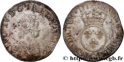 LOUIS XV DIT LE BIEN AIMÉ Écu dit  vertugadin  1717 Poitiers TTB