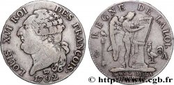 LOUIS XVI Demi-écu dit au génie , type FRANÇOIS 1792 Paris