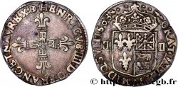 HENRY IV Quart d écu de Béarn 1608 Pau