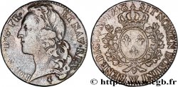 LOUIS XV THE WELL-BELOVED Demi-écu aux branches d’olivier, tête ceinte d’un bandeau 1748 Lille