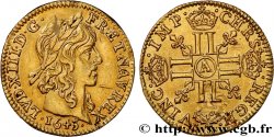 LOUIS XIII LE JUSTE Demi-louis d or aux huit L (effigie de Jean Warin) 1643 Paris
