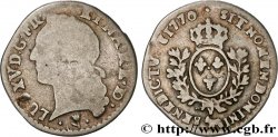 LOUIS XV DIT LE BIEN AIMÉ Vingtième d écu aux branches d’olivier, tête ceinte d’un bandeau 1770 Pau