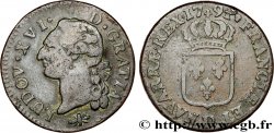 LOUIS XVI Sol dit à l écu 1791 Lyon