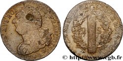 LA CONVENTION 2 sols dit  au faisceau , type FRANÇOIS 1793 Arras TB+