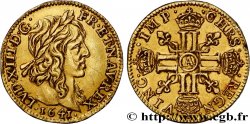 LOUIS XIII LE JUSTE Demi-louis d or aux huit L (effigie de Jean Warin) 1641 Paris