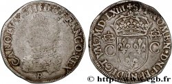 CHARLES IX Teston, 2e type 1563 Rouen TB/TTB