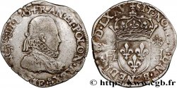 HENRI III Teston 3e type, col fraisé 1575 Tours