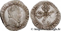HENRI III Demi-franc au col plat 1587 La Rochelle