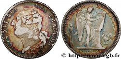 LOUIS XVI Écu dit au génie , type FRANÇOIS 1792 Paris