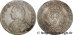 LOUIS XV DIT LE BIEN AIMÉ Écu aux branches d olivier, buste habillé 1726 Lille