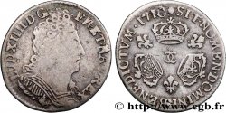 LOUIS XIV LE GRAND OU LE ROI SOLEIL Dixième d écu aux trois couronnes 1710 Besançon