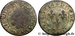LOUIS XIII  Double tournois, type 2 1614 Nantes