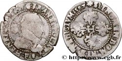 HENRI III Demi-franc au col gaufré 1587 Angers