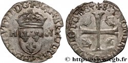 HENRI III Douzain aux deux H, 1er type 1575 Dijon