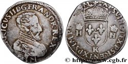 FRANCIS II. COINAGE IN THE NAME OF HENRY II Teston à la tête nue, 3e type n.d. Bordeaux
