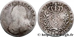 LOUIS XV DIT LE BIEN AIMÉ Dixième d’écu aux branches d’olivier, buste habillé 1729 Lille B/TB