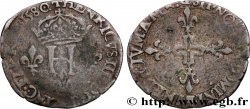 HENRI III Double sol parisis, 2e type 1580 Lyon