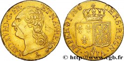 LOUIS XVI Louis d or dit aux écus accolés , faux en platine doré 1788 Paris