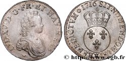 LOUIS XV DIT LE BIEN AIMÉ Écu vertugadin 1716 Bordeaux SUP/SPL
