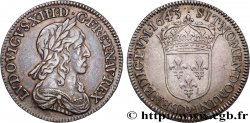 LOUIS XIII LE JUSTE Quart d écu, buste drapé et cuirassé (2e buste de Jean Warin) 1643 Lyon TTB/SUP