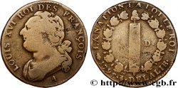 LOUIS XVI 12 deniers dit  au faisceau , type FRANÇOIS 1792 Paris