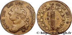 LOUIS XVI (MONARQUE CONSTITUTIONNEL) 12 deniers dit au faisceau , type FRANÇAIS 1792 Strasbourg
