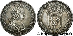 LOUIS XIV LE GRAND OU LE ROI SOLEIL Écu, portrait à la mèche courte 1643 Paris, Monnaie de Matignon SUP