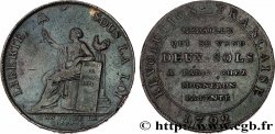 REVOLUTION COINAGE Monneron de 2 sols à la Liberté 1792 Birmingham, Soho