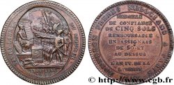 REVOLUTION COINAGE / CONFIANCE (MONNAIES DE…) Monneron de 5 sols au serment (An IV), 3e type 1792 Birmingham, Soho