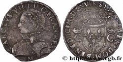 CHARLES IX Demi-teston, 2e type 1566 Toulouse